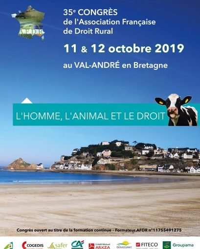 L’Homme, l’Animal et le Droit – Congrès AFDR 2019